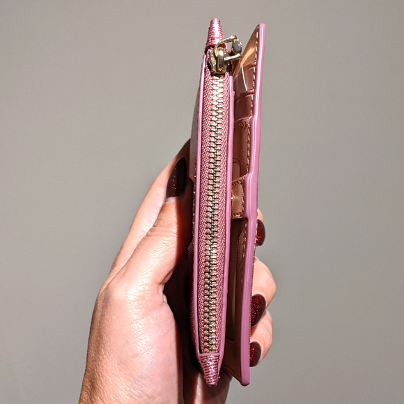 Nwt: Kate Spade sparkly pink bi-fold wallet - Picture 8 of 8